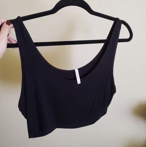 Black Soft Crop Top